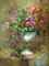 ציור של אגרטל רומי עם פרחים יפים וצבעוניים : Thumb 1